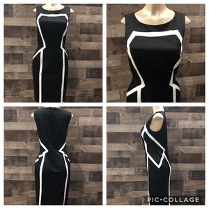 WHBM black &White dress